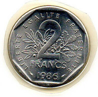 France  -  2 Francs 1986    -  état  FDC  Scellée - Andere & Zonder Classificatie