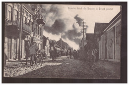 Lithuania  Szaulen Durch Die Russen In Brand Gesetzt, Feldpost 1916   Postcard - Lithuania