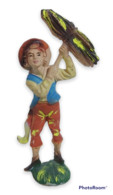 05708 Pastorello Presepe - Statuina In Plastica - Ragazzo Con Legna - Christmas Cribs