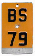 Velonummer Mofanummer Basel Stadt BS 79 - Plaques D'immatriculation