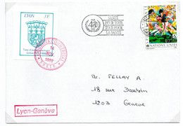 ColBM France Greve 1988 Lyon Sur Lettre Cote 30 Euro - Andere & Zonder Classificatie