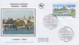 Enveloppe   FDC   1er  Jour    FRANCE    Emission   Commune    FRANCE  -   CHINE    2014 - 2010-2019
