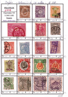 JAPON - Fx. 201 - Conjunto De 18 Sellos Antiguos Diferentes, Seleccionados - Ø - Collezioni & Lotti