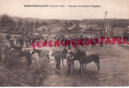 87 - CHATEAUNEUF LA FORET - CONCOURS DU SYNDICAT HIPPIQUE- 30 AVRIL 1933- HIPPISME- - Chateauneuf La Foret