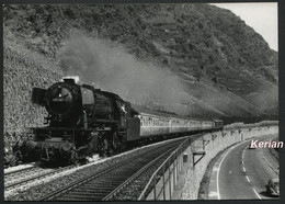 Années 70 ? - Grande Photo Format 178 X 128 Tirage Récent - En Allemagne Rame Avec Vapeur - Voir Scan - Treinen