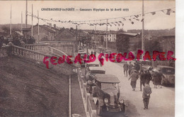 87 - CHATEAUNEUF LA FORET - CONCOURS DU SYNDICAT HIPPIQUE- 30 AVRIL 1933- HIPPISME- AUTOMOBILES - Chateauneuf La Foret