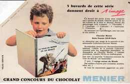 Buvard - Blotter - Chocolat Menier - Le Tour Du Monde - Chocolat