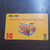 Sri Lanka-(39srla)-the World's Best Film For Colour KODAK-(rs.100)-(39SRLA080215)-used Card+1card Prepiad Free - Sri Lanka (Ceilán)