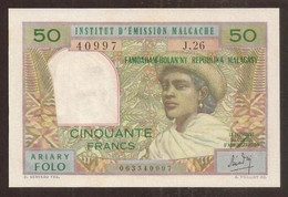 MADAGASCAR. 50 Francs (1969). UNC. Pick 61 - Madagascar