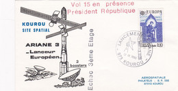 12 SEPTEMBRE 1985 - KOUROU SITE SPACIAL - ARIANE 3 - VOL 15 EN PRESENCE DU PRESIDENT DE LA REPUBLIQUE - ECHEC 3ème ETAGE - Other & Unclassified