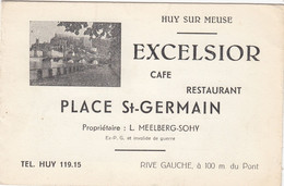 Huy. Excelsior Café-Restaurant. Place St-Germain. - Huy