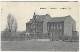 CPA BLEGNY, L'HOSPICE, ARRET DU TRAM, PROVINCE DE LIEGE, BELGIQUE - Blégny