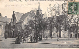 Vernou Sur Brenne         37           Place Et L'église        (voir Scan) - Sonstige & Ohne Zuordnung