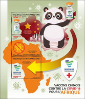 Centrafrica 2021, Covid, Vaccines, Panda, Map, BF - Géographie