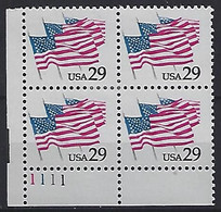 USA  1991  Flags  (*) Mi.2139  (Pl. Nr. 1111) - Números De Placas