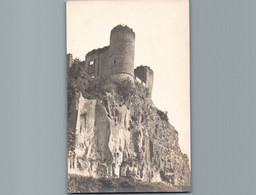 Carte Photo D'un Château Accroché à La Paroi Rocheuse - Lieu à Déterminer - Zu Identifizieren
