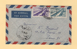 Liban - Chtoura - 1957 - Par Avion Destination France - Lebanon