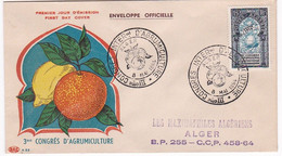FRANCE , ALGERIE (CM ) Enveloppe FDC 1er Jour , Yt 311 Obl Alger  8/05/1954  ( Maximum Card ) - FDC