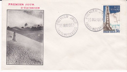 FRANCE , ALGERIE (CM ) Enveloppe FDC 1er Jour , Yt 1205 Obl Hassi Messauod  23/05/1959 ( Maximum Card ) - FDC