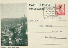 Luxembourg - Luxemburg - Carte-Postale - Postkarte  1937    Vlervaux - Château , Église Et Abbaye - Stamped Stationery