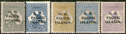NOROESTE PACÍFICO (ocupación Australiana) Serie X 5 Sellos Nuevos CANGURO Años 1915-22 - Mint Stamps