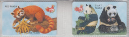 CHINA BEAR PANDA SET OF 2 PHONE CARDS - Giungla