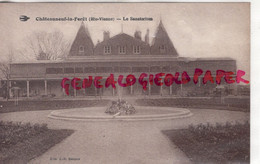 87 - CHATEAUNEUF LA FORET - SANATORIUM DE BELLEGARDE LES FLEURS -   EDITEUR DUROUX - Chateauneuf La Foret