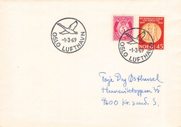 NORWAY - 1969 OSLO LUFTHAVN / PR116 - Lettres & Documents