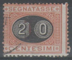 ITALIA 1890 - Segnatasse 20 C. Su 1 C. (Mascherine) - Taxe