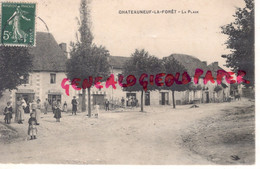 87 - CHATEAUNEUF LA FORET -  EPICERIE  LA PLACE 1908 - Chateauneuf La Foret