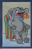 CPA MUNK MM VIENNE N° 664 éléphant Caricature Satirique Non Circulé Estampe - Elephants