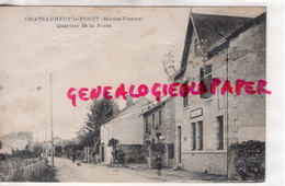 87 - CHATEAUNEUF LA FORET - AVENUE DE LA POSTE  RARE 1917 - Chateauneuf La Foret