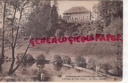 87 - CHATEAUNEUF LA FORET - L' ECLUSE DU PERE FAURE - LE VIEUX CHATEAU -PECHE A  LA LIGNE-- EDITEUR SOUMAGNAS  1932 - Chateauneuf La Foret