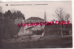 87 - CHATEAUNEUF LA FORET - LE MOULIN DES FONTANES- EDITEUR SOUMAGNAS  1930  RARE - Chateauneuf La Foret