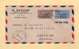 Liban - Beyrouth - 1950 - Par Avion Destination France - Lebanon