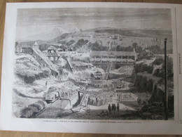 GRAVURE  1864 Colonies Francaise S   BASSIN DE RADOUB    FORT DE FRANCE MARTINIQUE  INAUGURATION - Fort De France