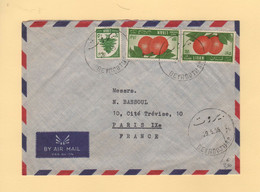 Liban - Beyrouth - 1956 - Par Avion Destination France - Libanon