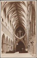 Nave East, Wells Cathedral, Somerset, C.1920 - Phillips RP Postcard - Wells