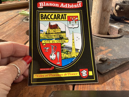 Blason Adhésif Baccarat Cité Du Cristal - Baccarat