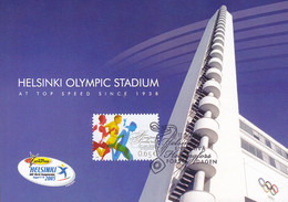 Finland Maximum Card Helsinki Olympic Stadium FDC 2005 (2 Scans) - Cartoline Maximum