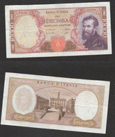 Italia 10000 Lire Michelangelo 1964 Italie Banknotes Repubblica Italiana - 10000 Lire