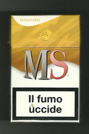 Tabacco Pacchetto Di Sigarette Italia - MS 3 Bionde Da 20 Pezzi - Vuoto - Etuis à Cigarettes Vides