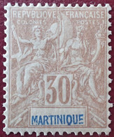 R2740/820 - 1892 - COLONIES FR. - MARTINIQUE - N°39 NEUF* - LUXE - TRES BON CENTRAGE - Unused Stamps