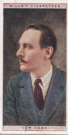 5 Lew Cody - Cinema Stars 1928 - Wills Cigarette Card - Wills