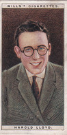 15 Harold Lloyd - Cinema Stars 1928 - Wills Cigarette Card - Wills