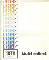 Lindner - Feuilles MULTI-COLLECT à 5 Bandes Fond Noir REF. 1315 (paquet De 10) - A Nastro