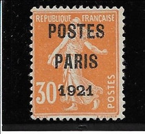 FRANCE PREOBLITERE N°29 Neuf Sans Gomme - TTB - 1893-1947