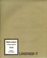 Lindner - Feuilles MULTI-COLLECT à 4 Bandes Fond Noir REF. 1314 (paquet De 10) - For Stockbook