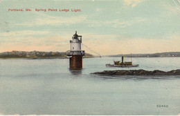 Etats Unies - Phare - Portland - Circulée Le 07/08/1913 - Lighthouses