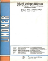 Lindner - Feuilles MULTI-COLLECT à 2 Poches Transparentes REF. 1341 (paquet De 10) - A Bandes